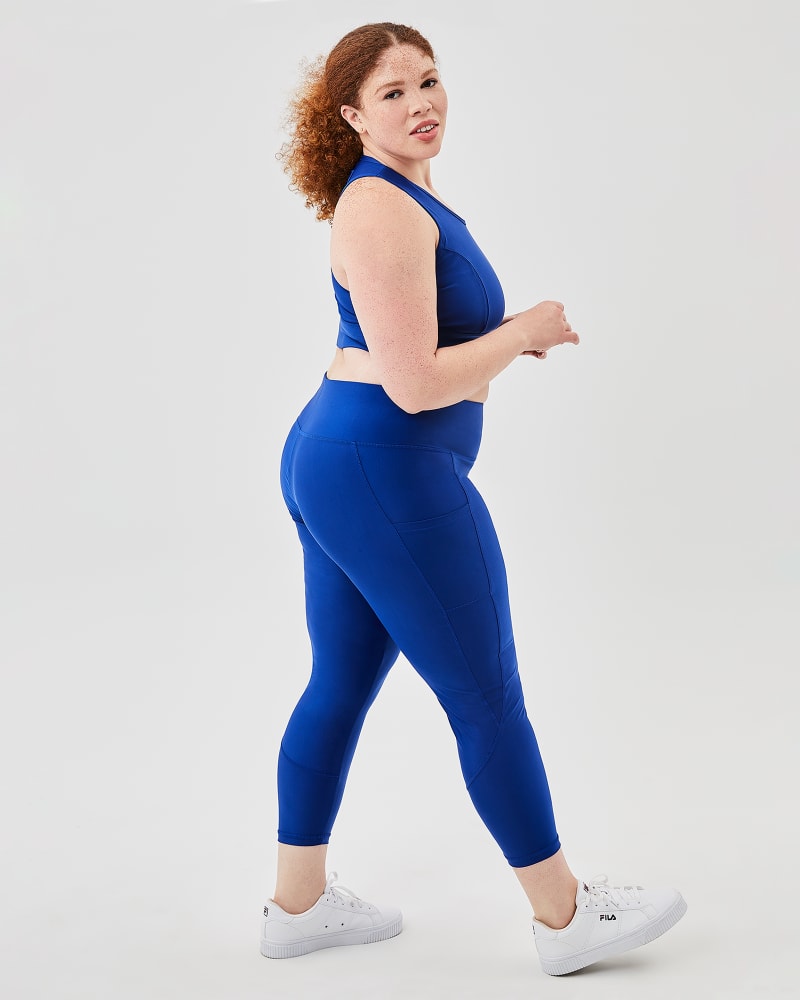 Plus size model with rectangle body shape wearing Laoghaire Ankle Legging by FILA | Dia&Co | dia_product_style_image_id:155749